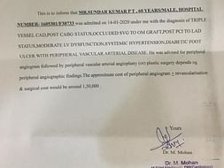 Help Sundarkumar Fight Pulmonary Edema And Peripheral artery disease