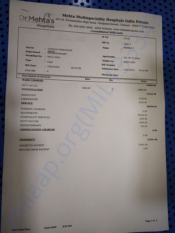 Dr.Mehta hospital bill 3