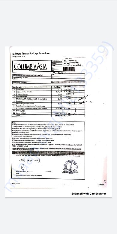 Medical Estimate
