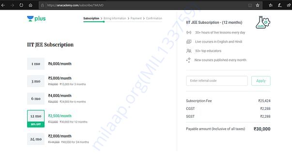 Fee details