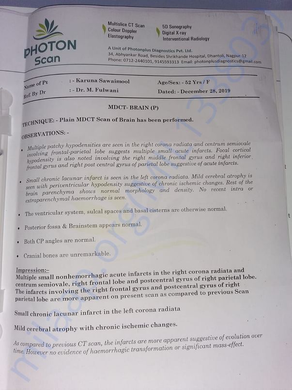 Scan report