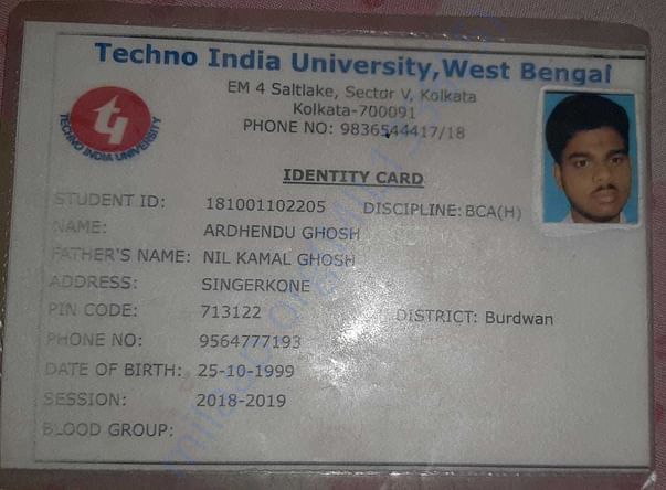 It is my Identity card.Please help me!