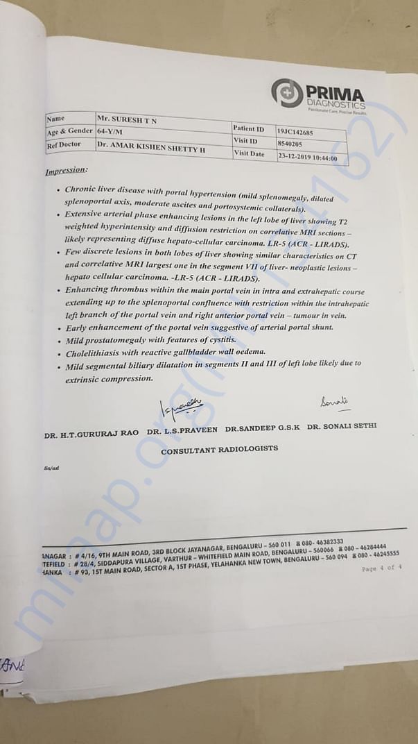 CT scan report