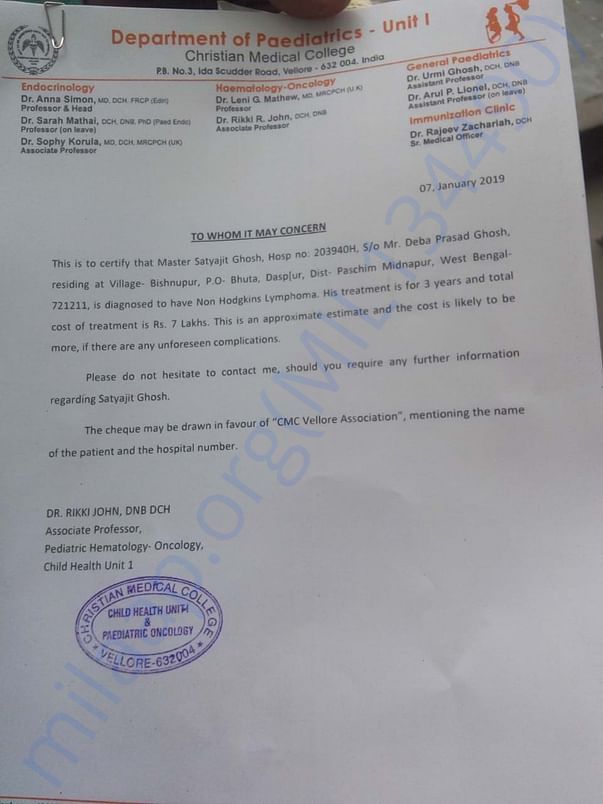 Estimation Letter