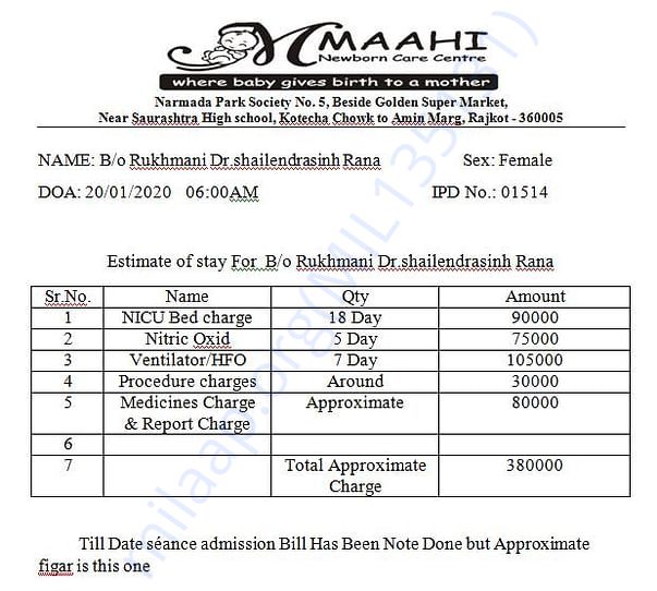 Estimation Letter
