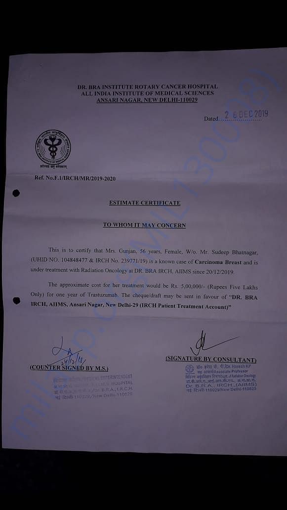 Estimation Letter