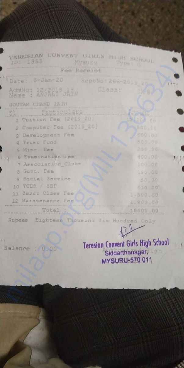 Fee details