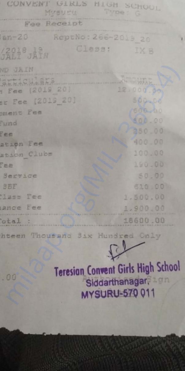 Fee details