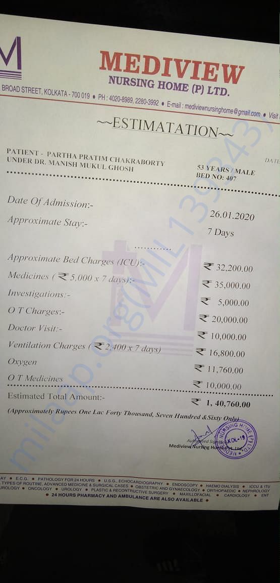 current hospital estimation. will possibly increase within a few days