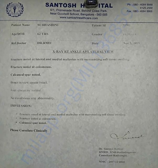 X-Ray Report