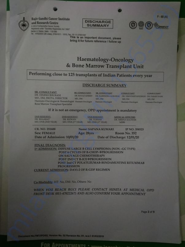 Treatment given