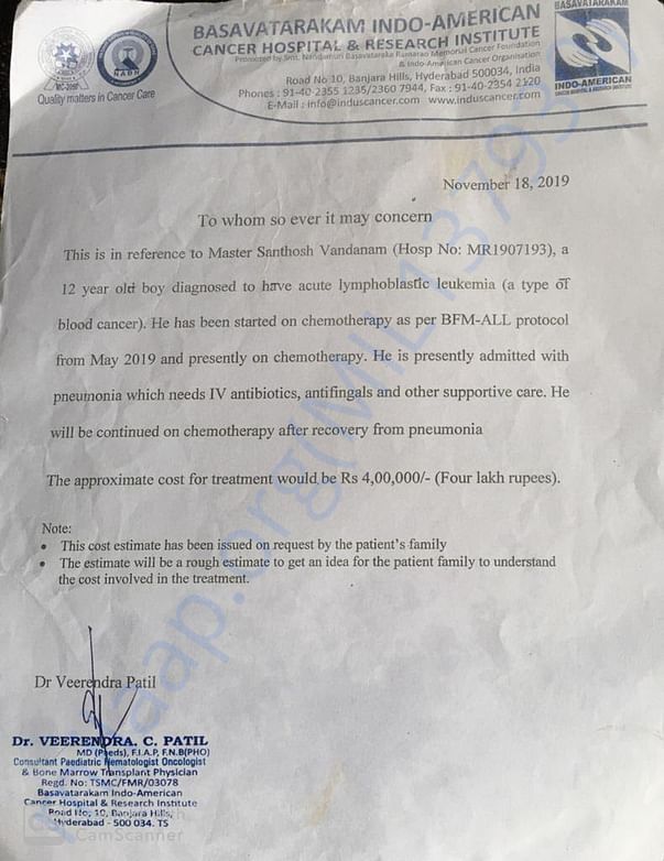 Dr Veerendra C Patil Reference letter