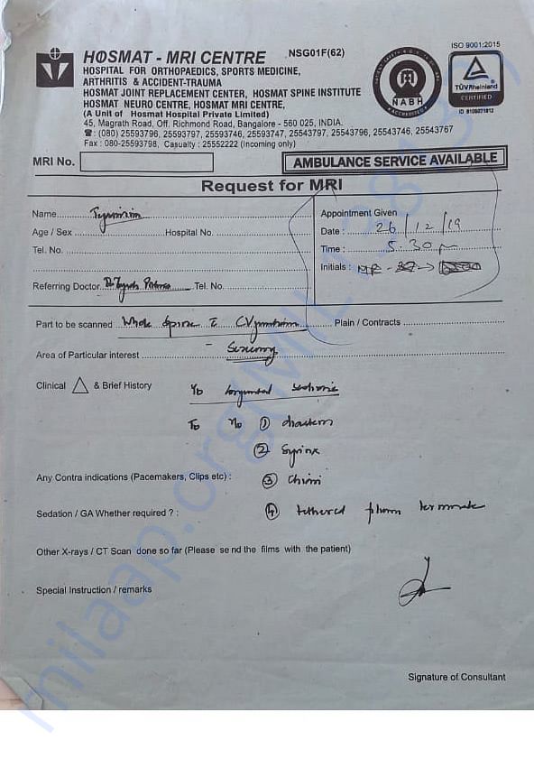 MRI Report
