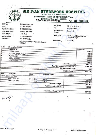 Rani_Medical Bill