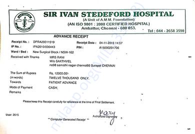 Rani_Medical Bill