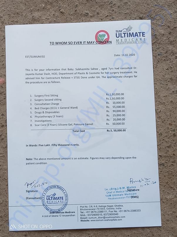 Estimation Letter