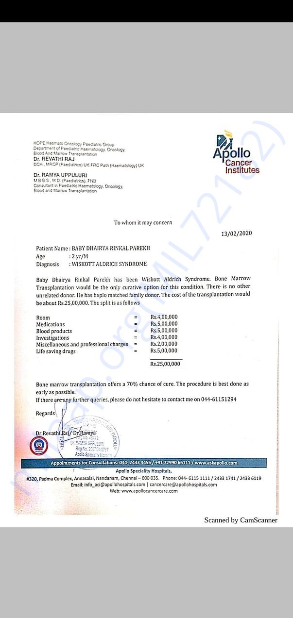 Estimation letter