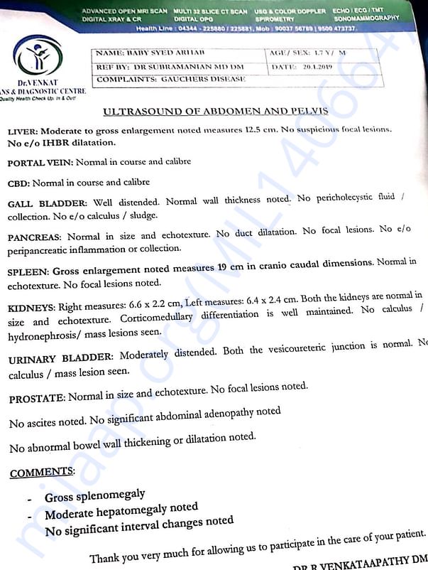 Ultrasound report