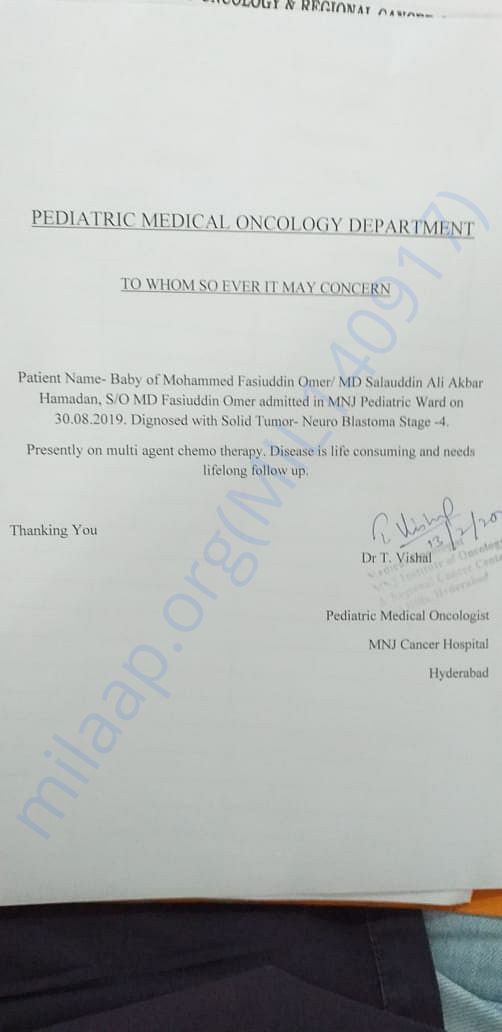 Doctor's letter