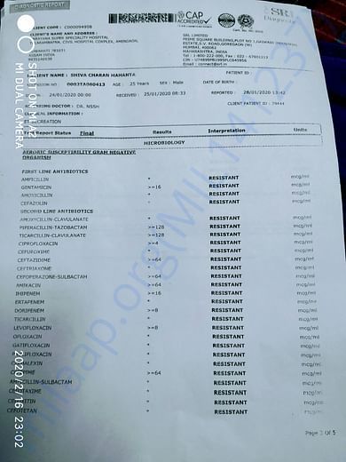 Medical report