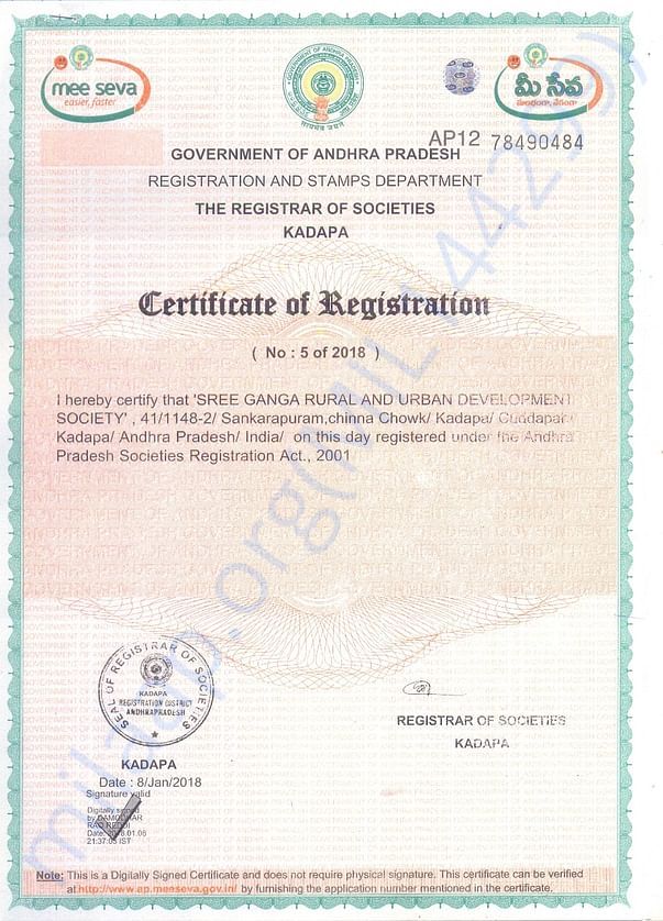 REGISTRATION CERTIFICATE