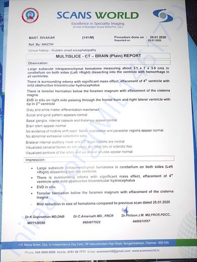 scanned report