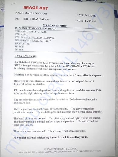 scanned report