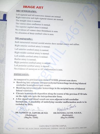 scanned report