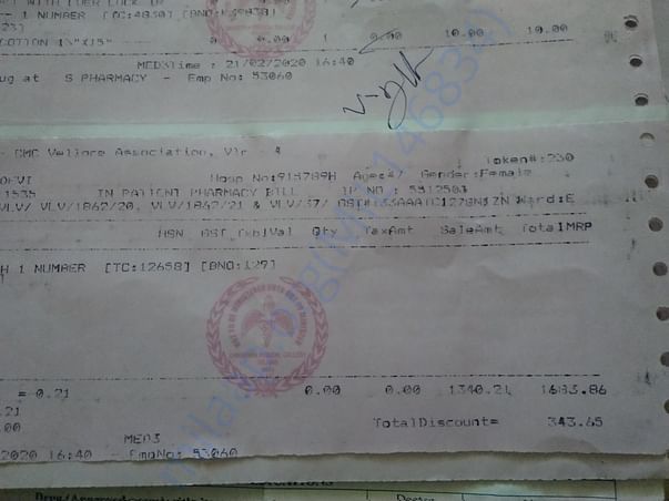 Medical bill