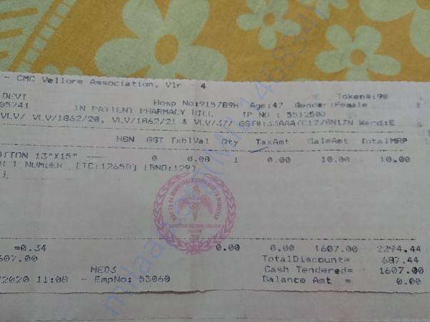 Medical bill