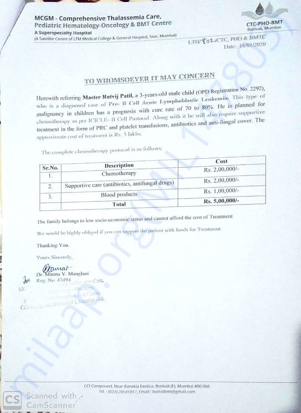 Estamitation letter