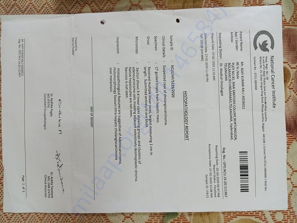 NCI- Biopsy report