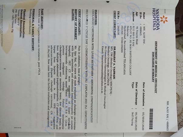 YH-Chemo Report 1
