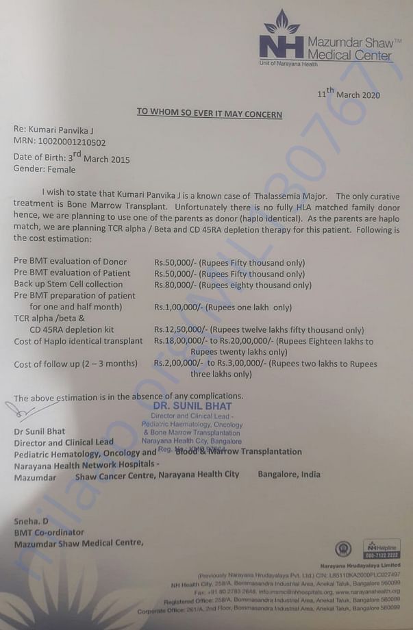Estimate Letter
