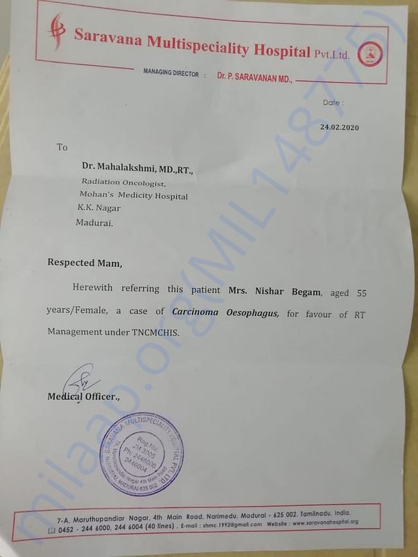 Treatment Report