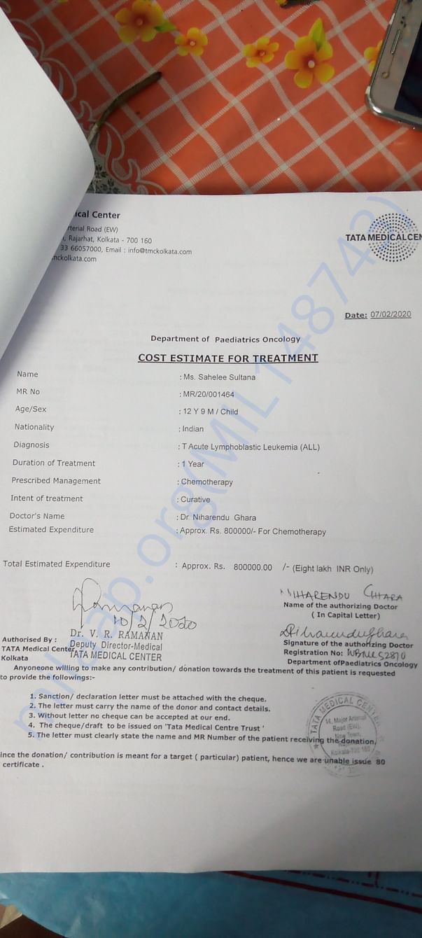Cost estimate