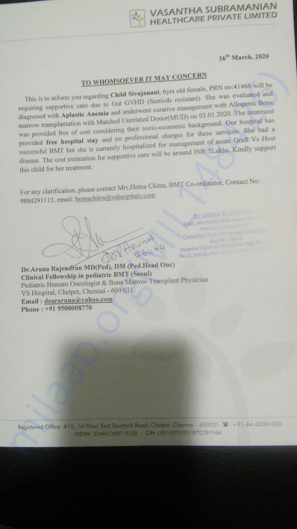 Estimation letter