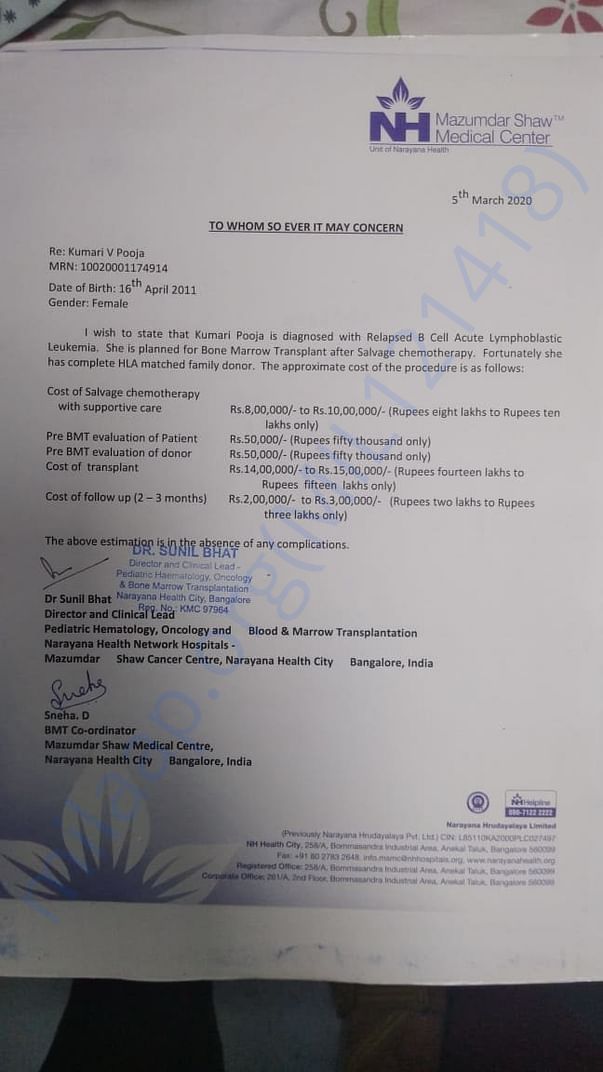 Estimate Letter