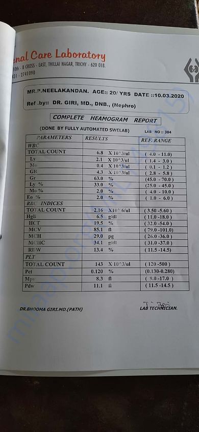 Medical report