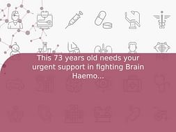 This 73 years old needs your urgent support in fighting Brain Haemorrhage
