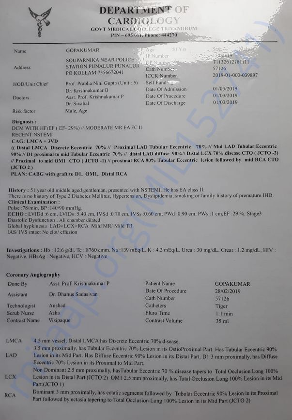 Medical Report