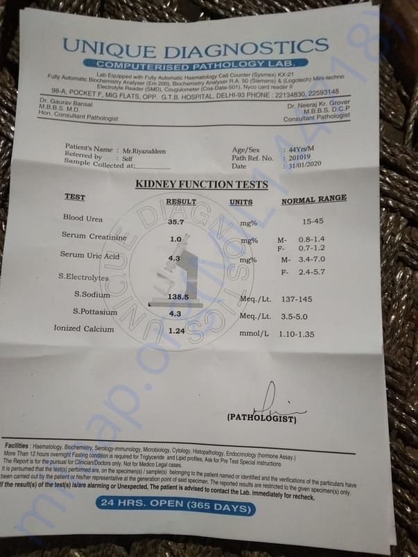 Medical test