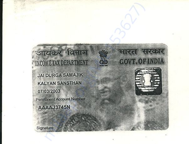 JDSSK Pan card
