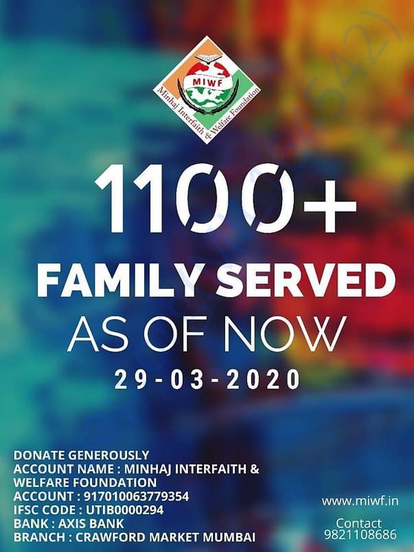 1100+ families across 20 cities in India benefitted from Helpfeed prog