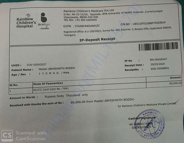 Medical receipts