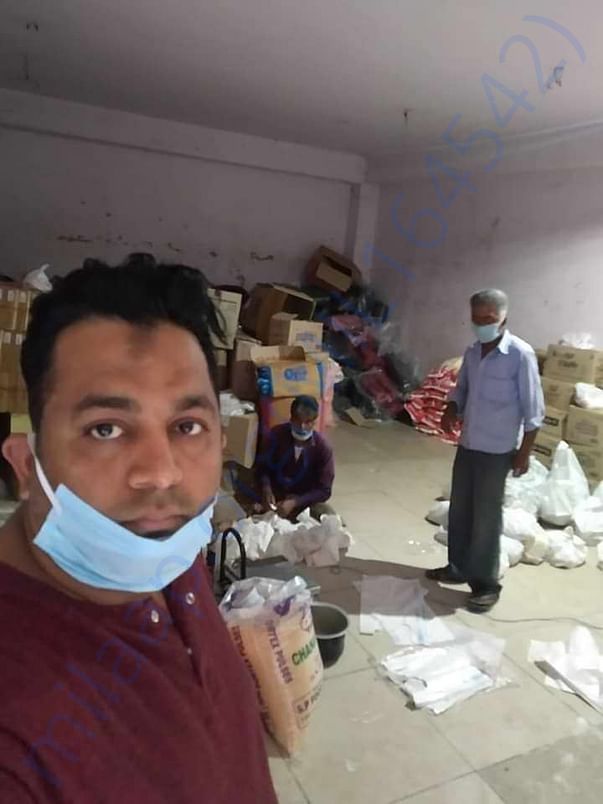 35 families from Jafarabad,New Delhi recieved Ration packets today