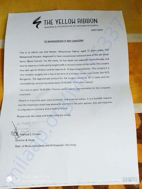 Doctor s certificate with estimation