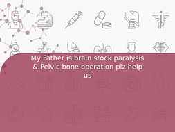 My Father is brain stock paralysis & Pelvic bone operation plz help us