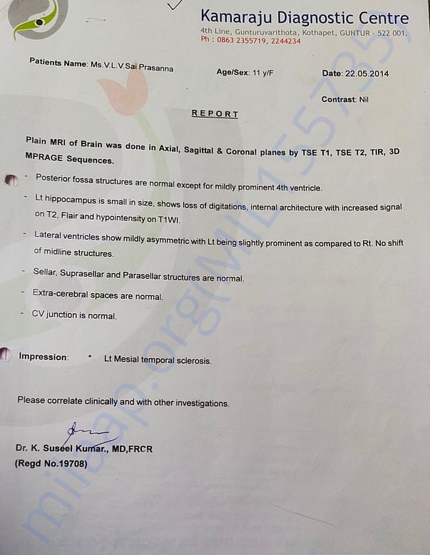 SURGERY CONFIRMATION REPORT