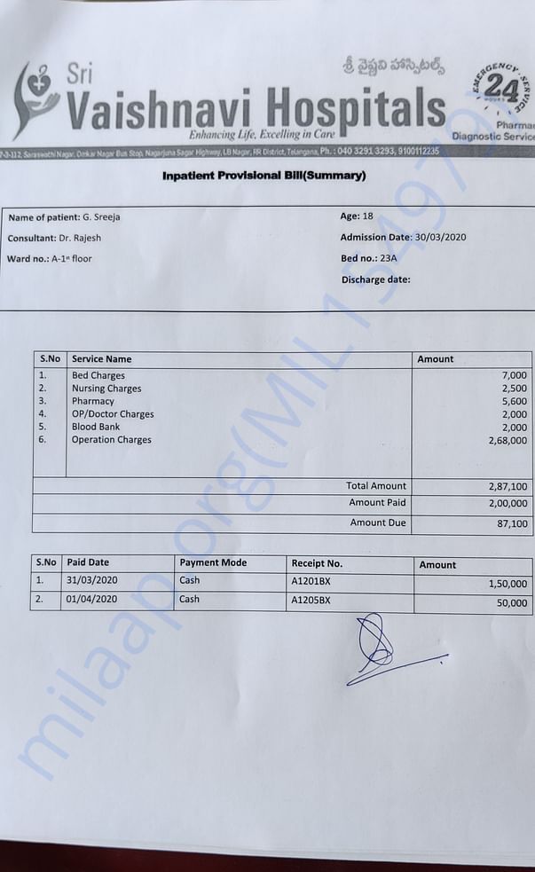 200000Rs paid